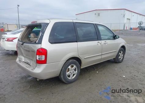 2000 Mazda Mpv Dx/Es/Lx z USA, uszkodzony, nr VIN JM3LW28G5Y0147930